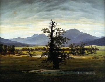 朝の光のロマンチックな村の風景 カスパール・ダーヴィト・フリードリッヒ Oil Paintings
